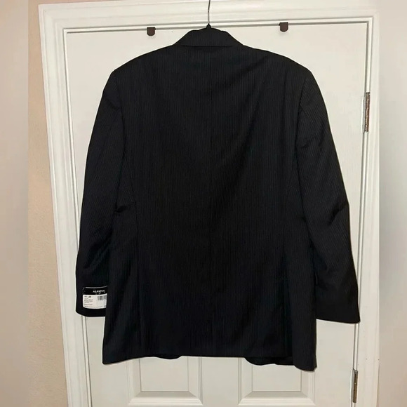 NWT-Men’s Alfani Black‎ Stripe Suit Blazer. Size 40R. - Picture 9 of 10